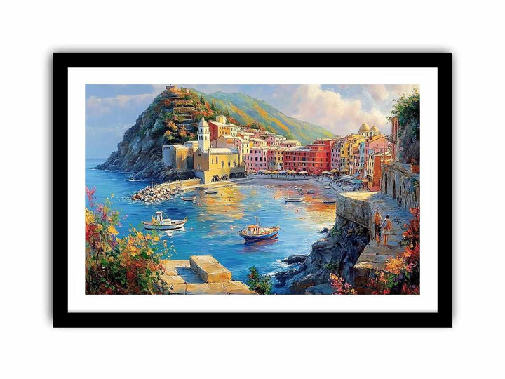 Vernazza Cinque Terre Italy Canvas Painting 