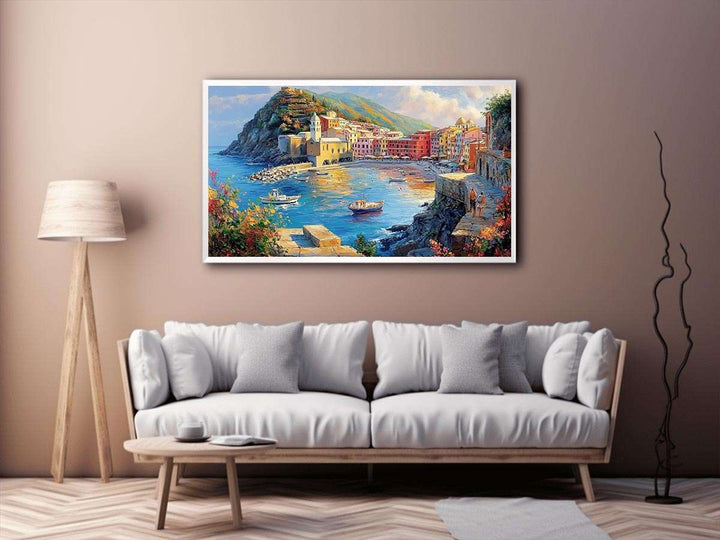 Vernazza Cinque Terre Italy Canvas Painting 