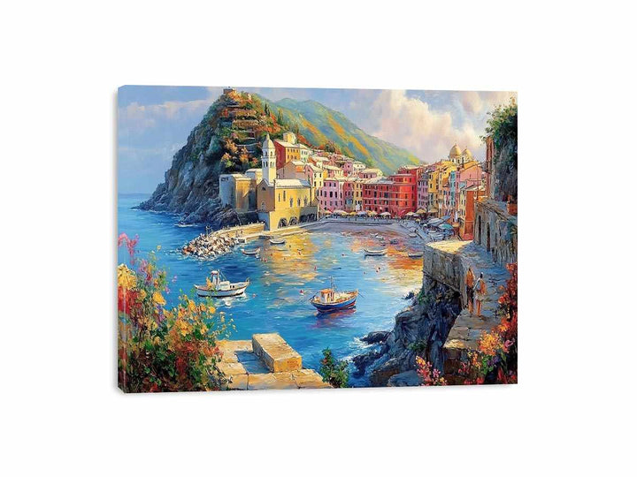 Vernazza Cinque Terre Italy Canvas Painting 