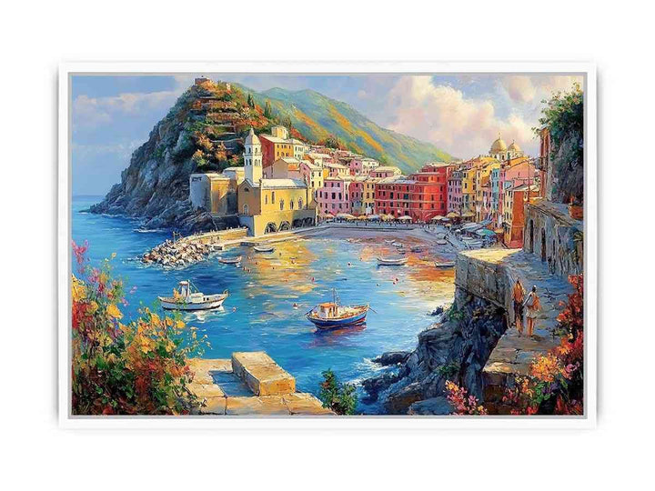 Vernazza Cinque Terre Italy Canvas Painting 