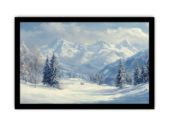 Crown of the Alps Canvas Painting 