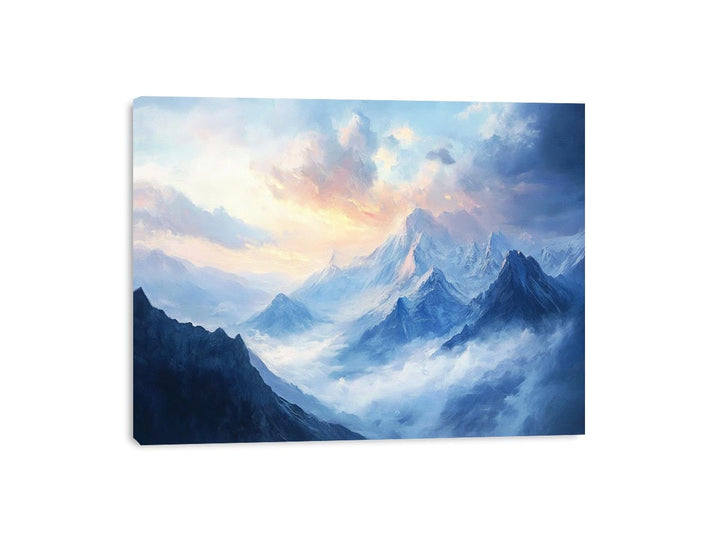 Whispers of the Quiet Peak Canvas Painting 