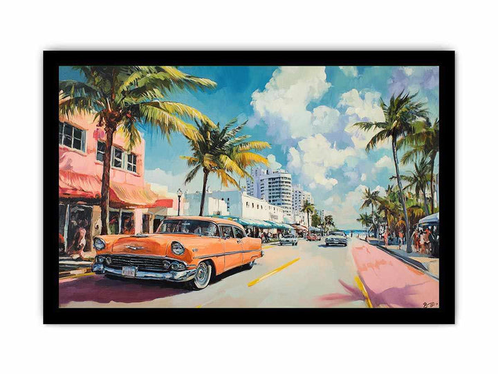 Miami Canvas Painting 