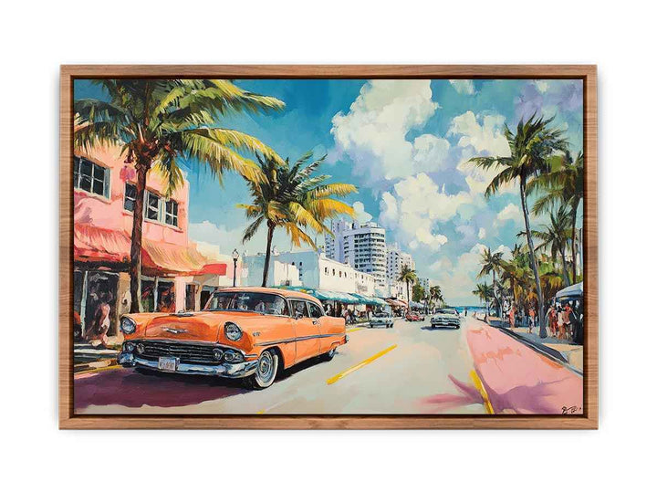 Miami Canvas Painting 