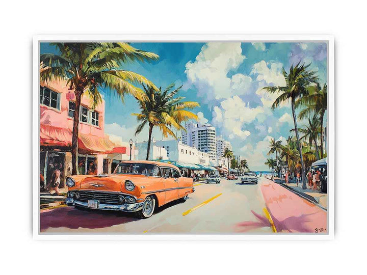 Miami Canvas Painting 