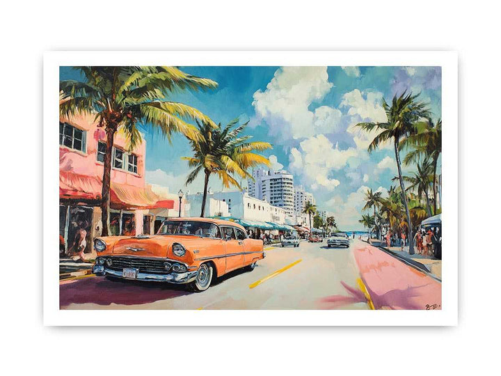 Miami Canvas Painting 