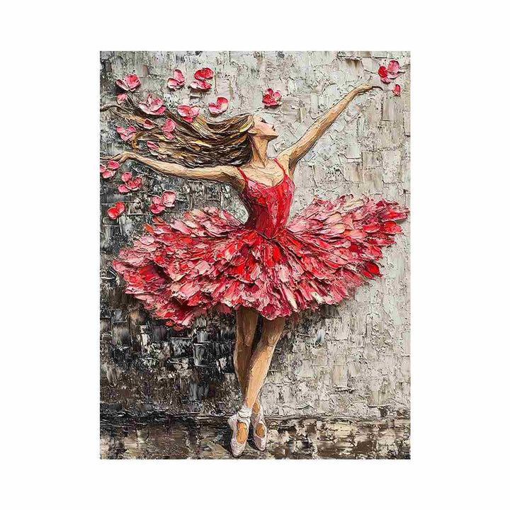 Ballerina Rose Oil Painting