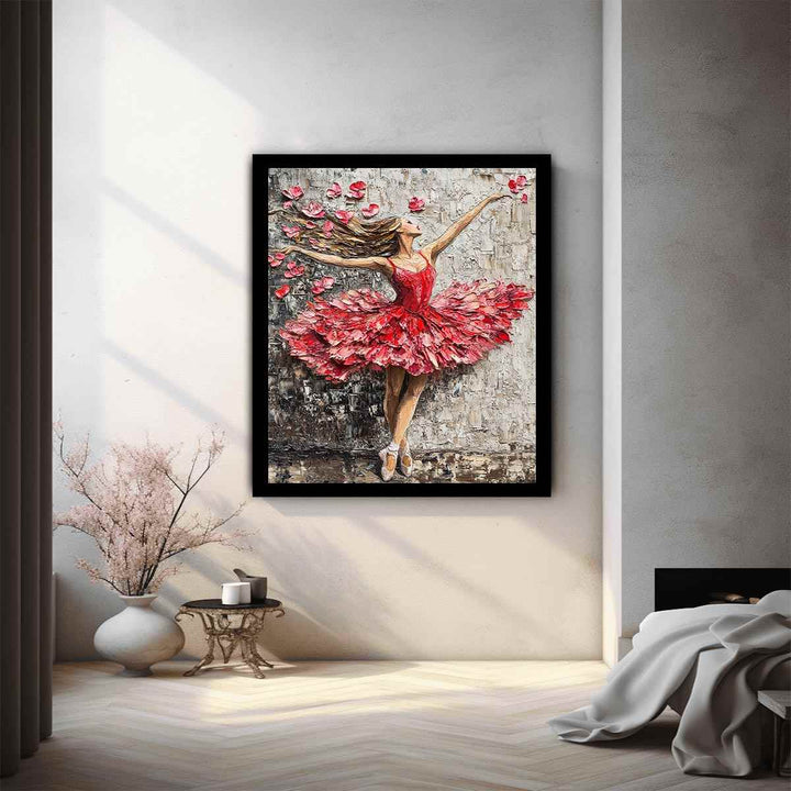 Ballerina Rose Painting 