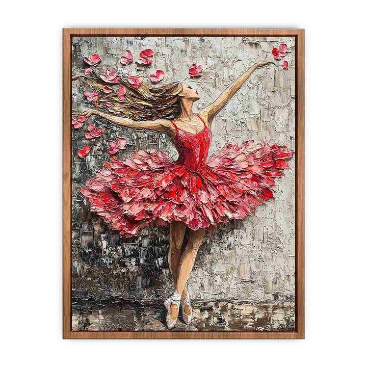 Ballerina Rose Canvas Painting 