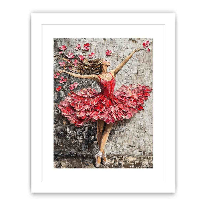 Ballerina Rose Canvas Painting 