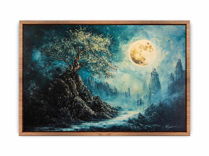 The Mystical Pathway Canvas Painting 