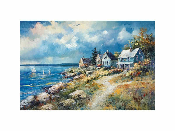 The Coastal Escape Oil Painting 