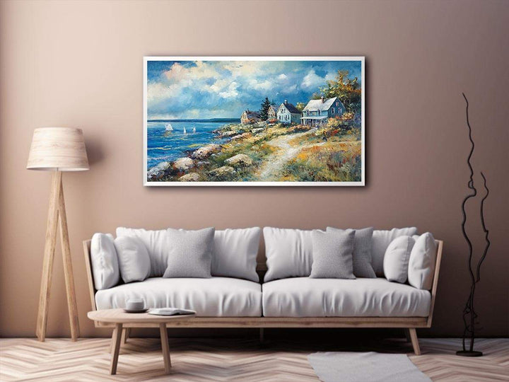 The Coastal Escape Canvas Painting 