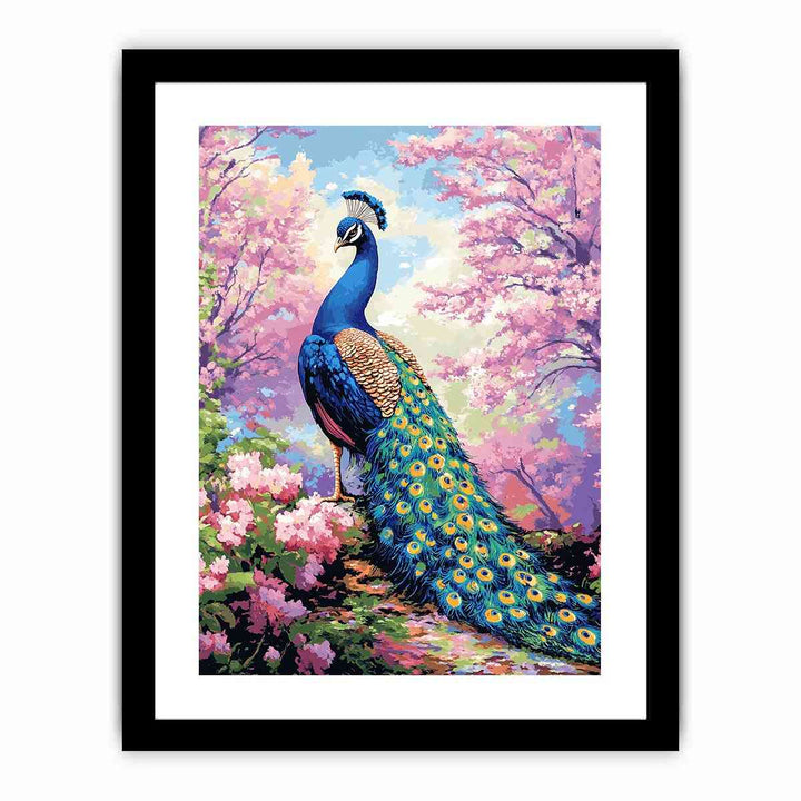 Magestic Peacock Canvas Painting 