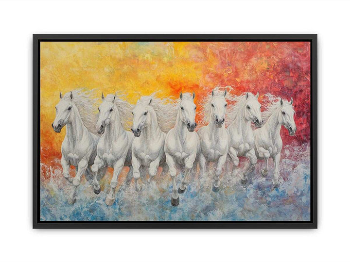 Seven Spirits on the Run Canvas Painting 