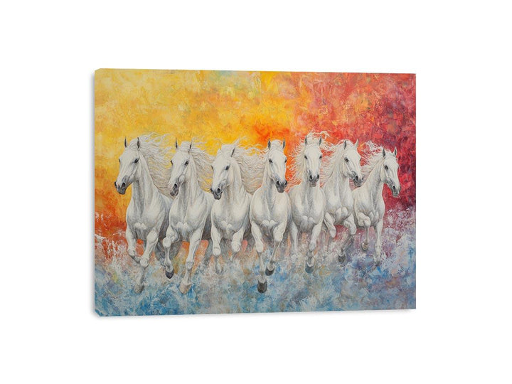 Seven Spirits on the Run Canvas Painting 