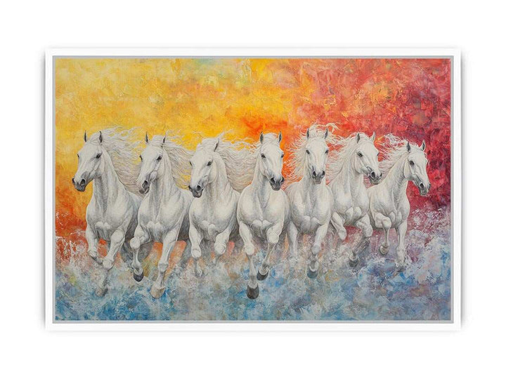 Seven Spirits on the Run Canvas Painting 