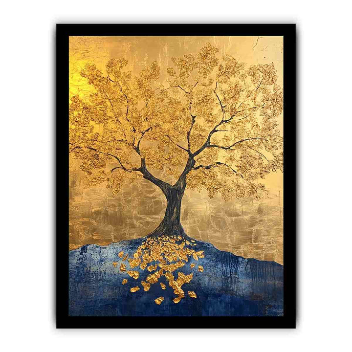 Gold Canvas Painting 