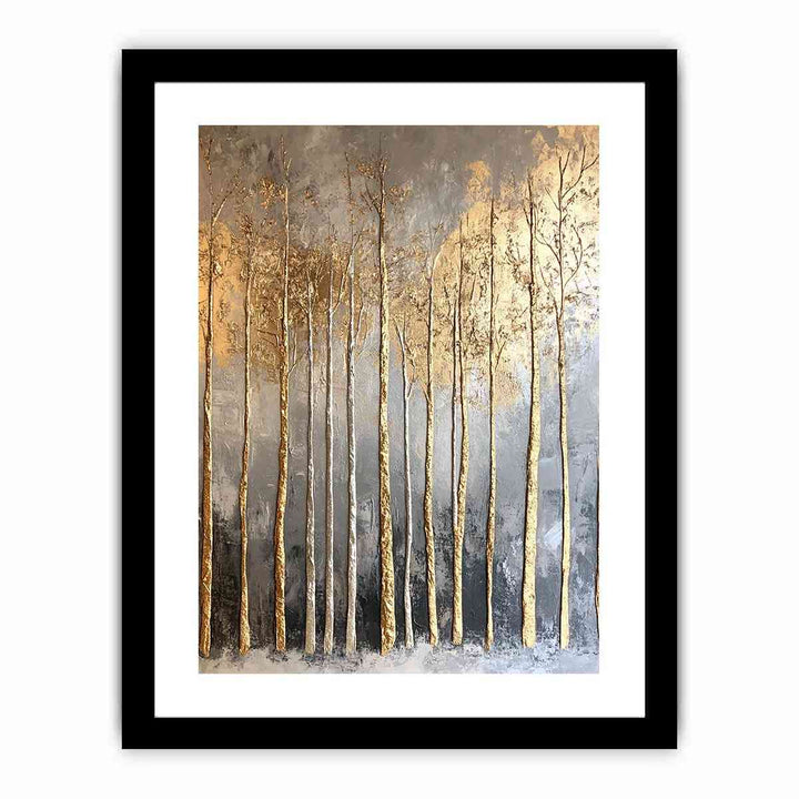 Gold Tree Canvas Painting 