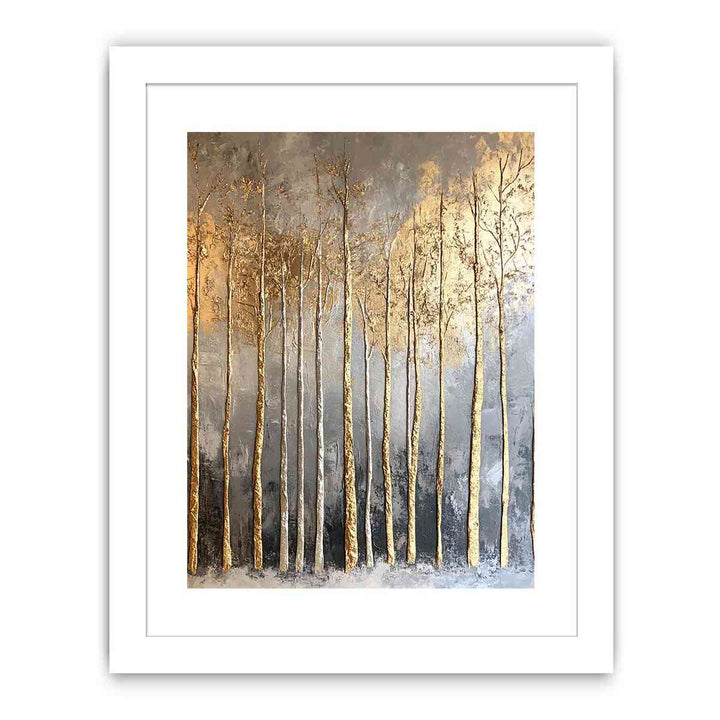 Gold Tree Canvas Painting 