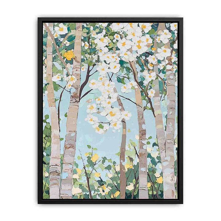 Abstract Trees Canvas Painting 