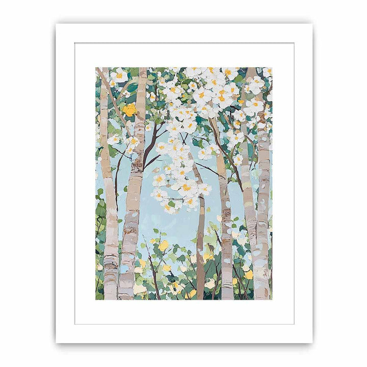 Abstract Trees Canvas Painting 