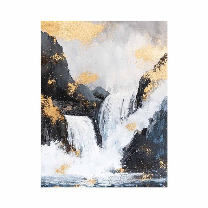 Waterfall Oil Painting