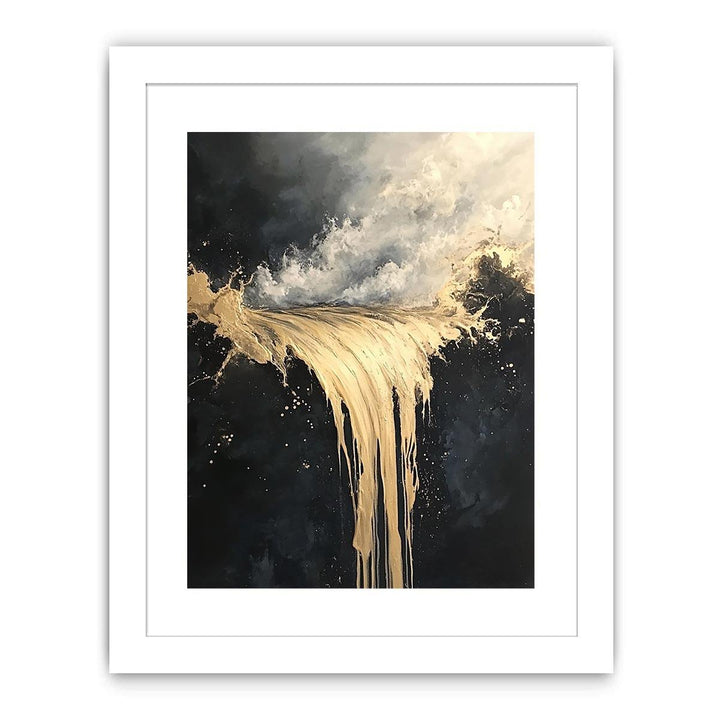 Gold Flow Canvas Painting 