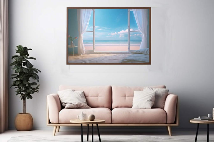 Beach Window  Art Print