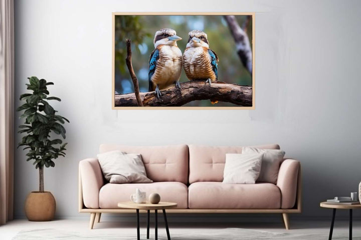 Laughing Kookaburra Pair  Art Print