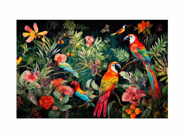  Birds Tropical Art 