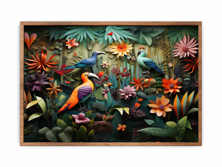  Birds Tropical Art   Painting