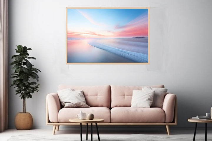 Calm Ocean Beach Art  Print