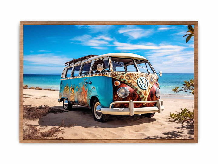  Campervan @ Beach Art   Painting