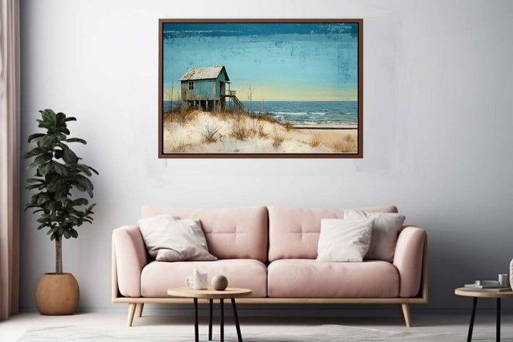 Mid Century Beach House  Art Print