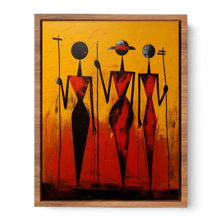 African Precisionist Art   Painting