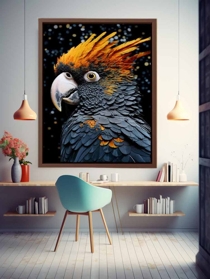 Cockatoo Colorful Painting Art Print