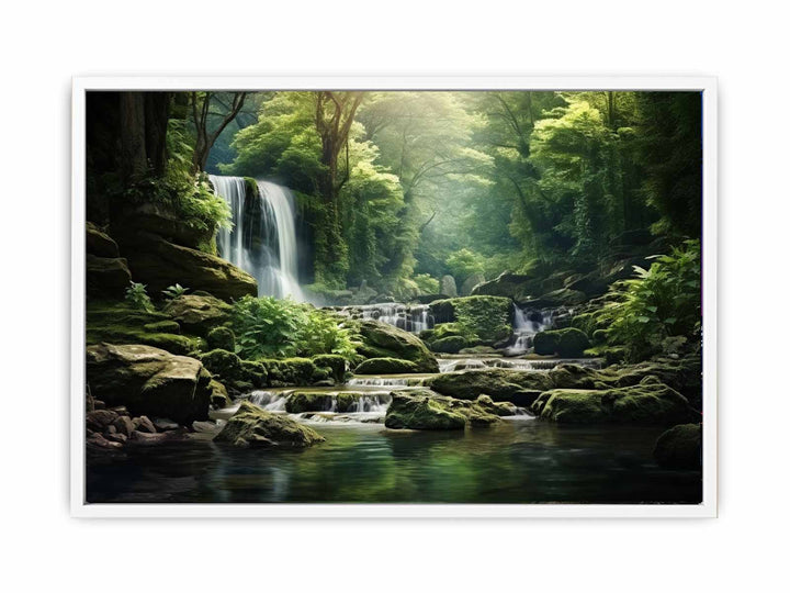 Rainforest Waterfall   Painting