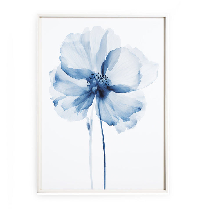 Blue Watercolor Flower Fine Art 