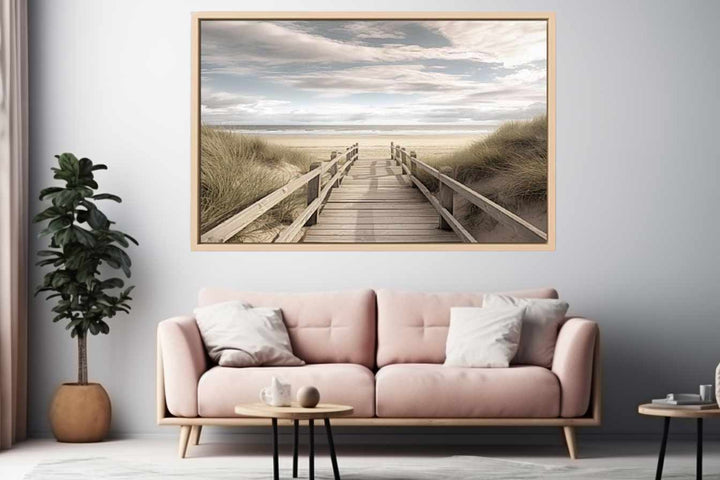 Beach Path Painting Art Print