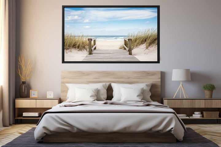 Beach Path Painting Art Print