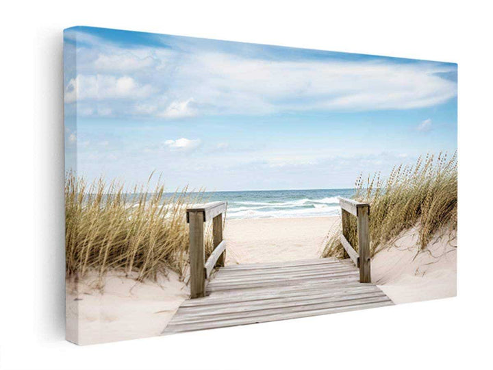 Beach Path Painting  canvas Print