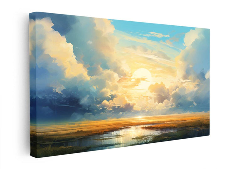 Clouds Abstract Art  canvas Print