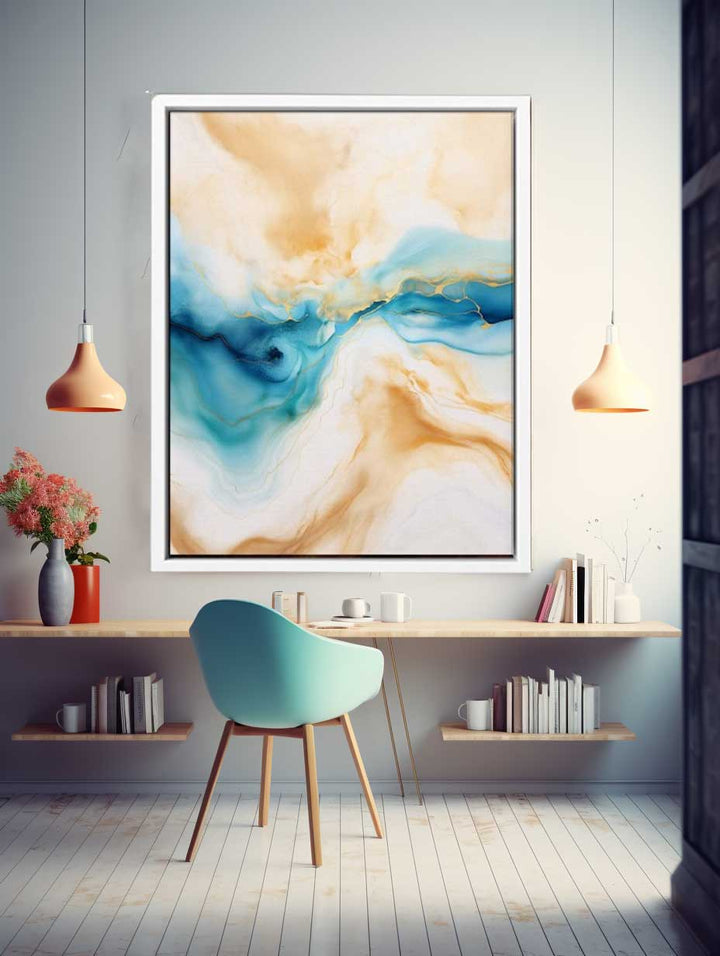 Abstract Watercolor Eyes Art Print