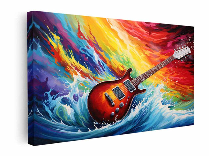 Rainbow Volin Surf Art  canvas Print