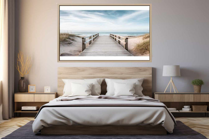 Beach Path Painting Art Print