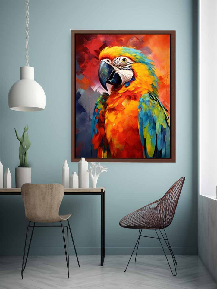 Colorful Parrot Painting Art Print