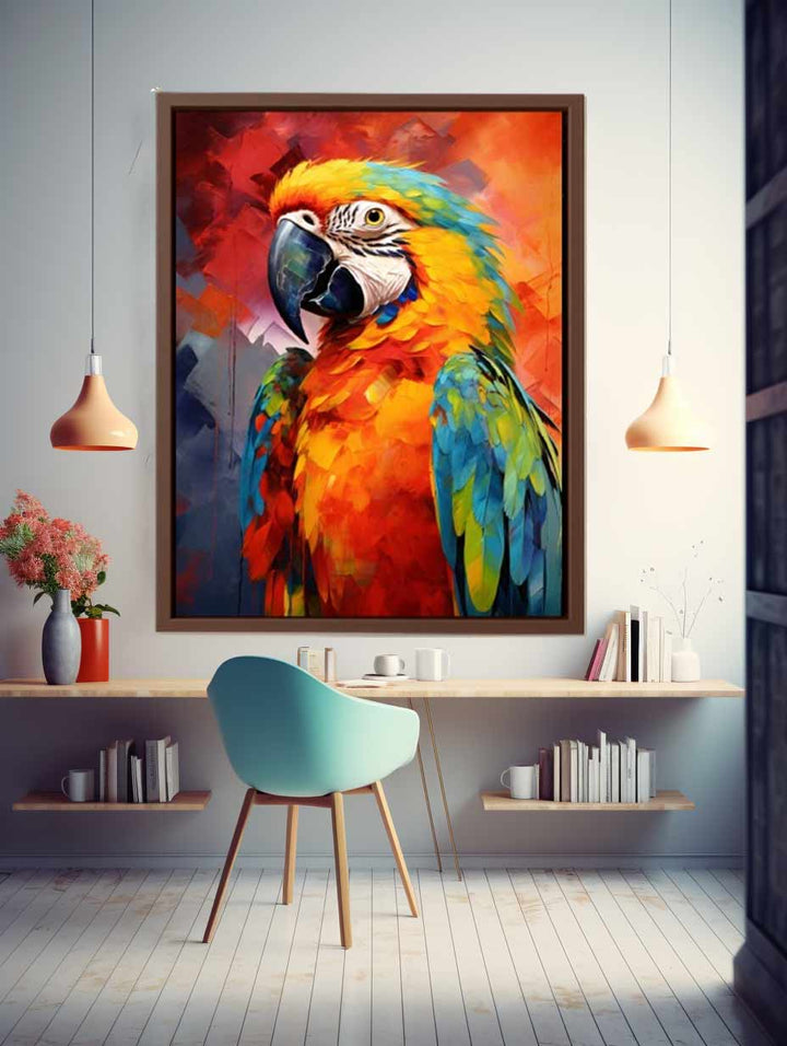 Colorful Parrot Painting Art Print