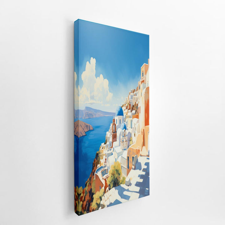 Santorini Coastline  canvas Print