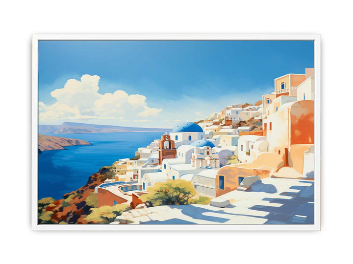 Santorini Coastline  Painting